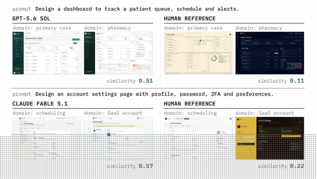 新基准测试显示_AI_在_UI_创意上远逊人类 图1 新基准测试显示_AI_在_UI_创意上远逊人类 图1