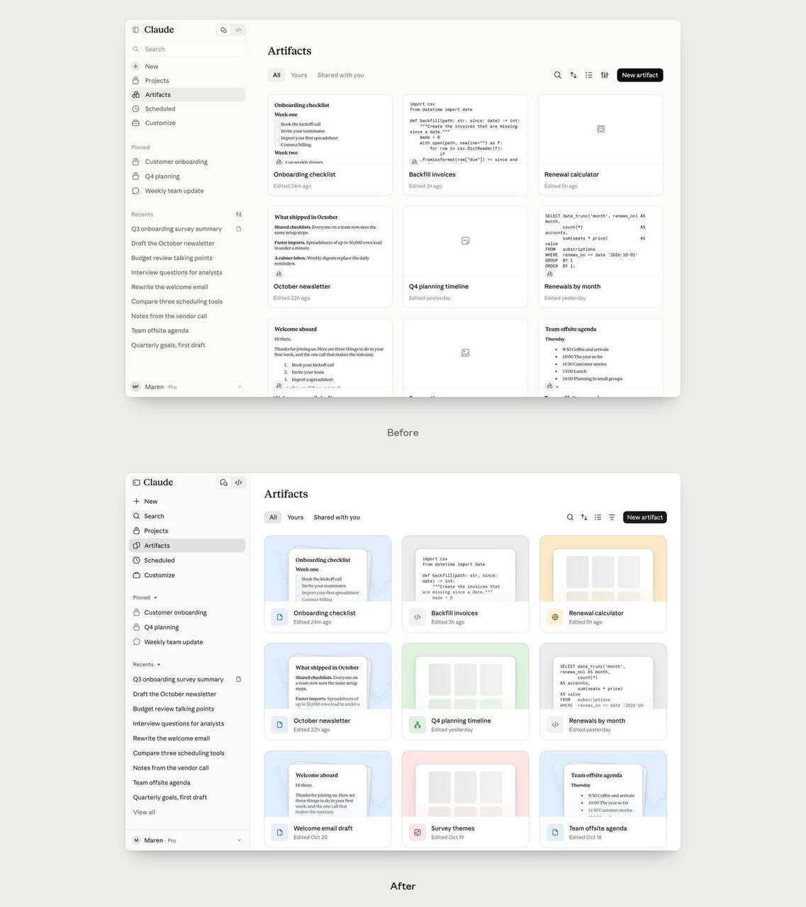 Claude_应用推出焕新界面 图1 Claude_应用推出焕新界面 图1